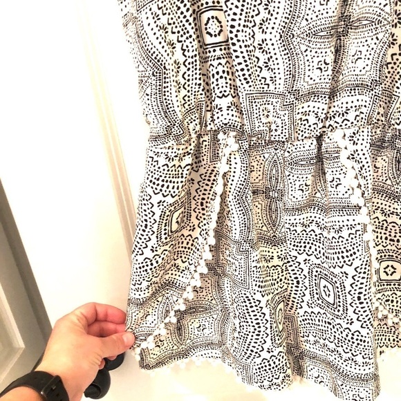 2/$15 Xhilaration- Romper with Pom Poms - Picture 3 of 6